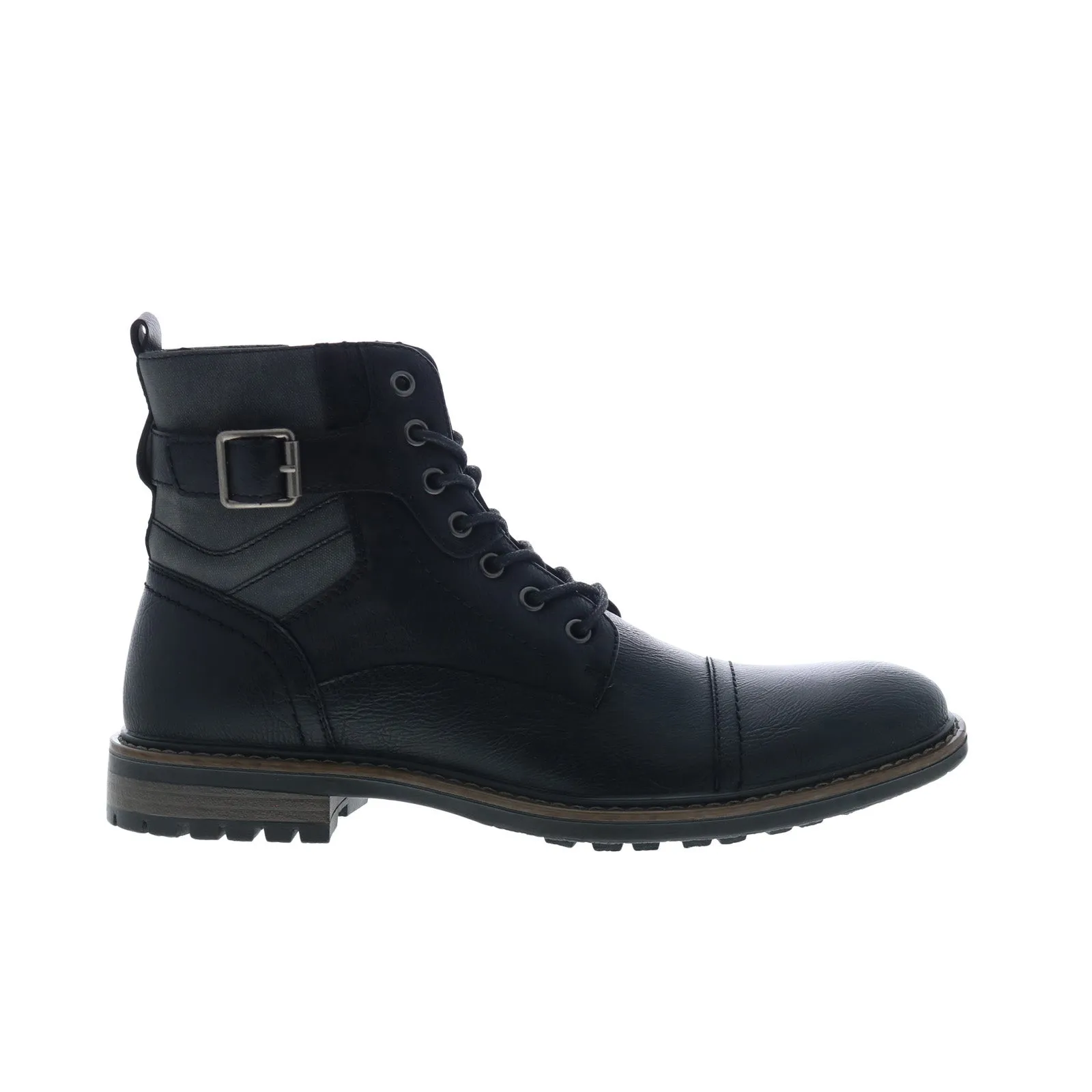 Parent insulated Rush By Gordon Rush Side Buckle Cap Toe 301363 Mens Black Casual Dress Boots