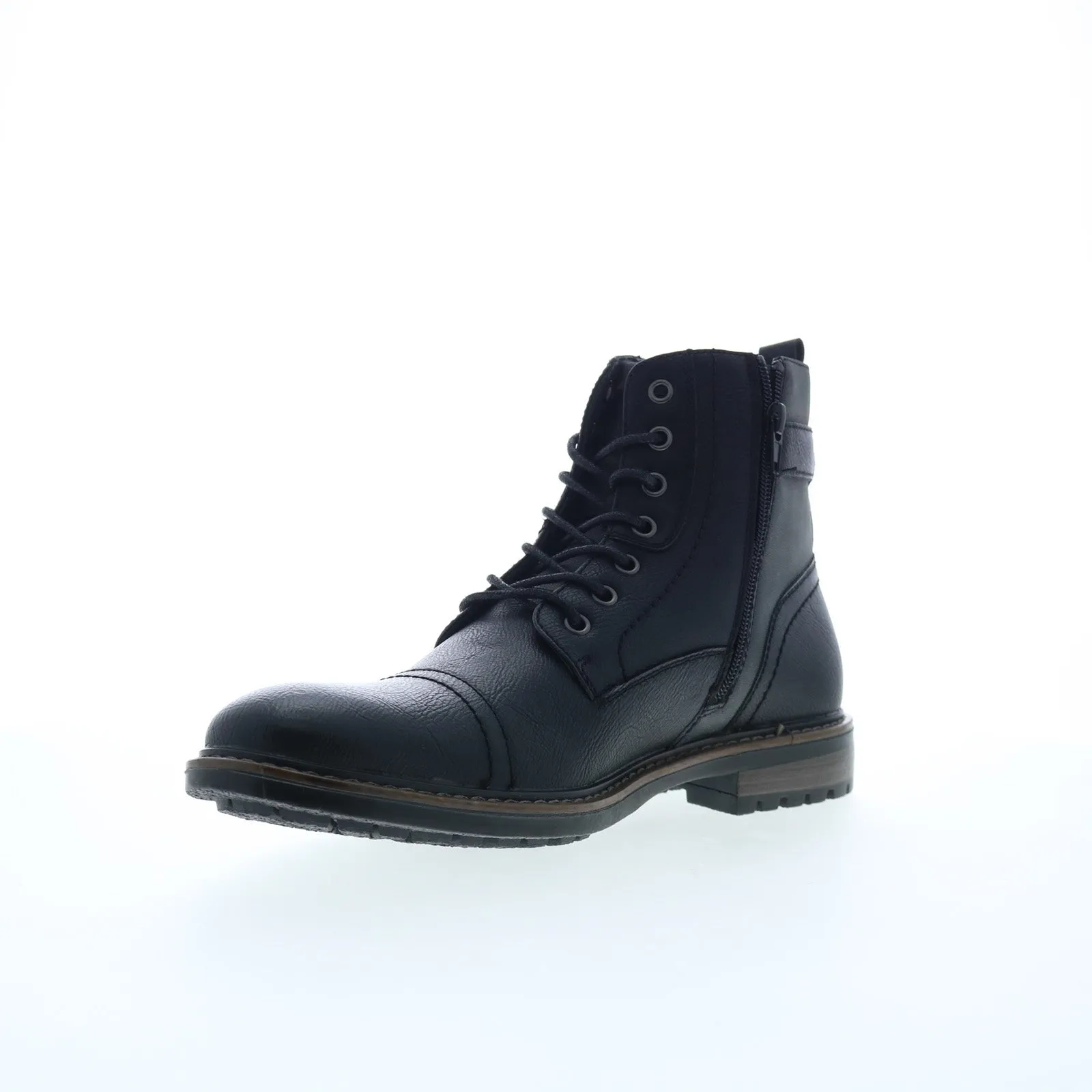 Fashionable Design On-the-Go Wear Rush By Gordon Rush Side Buckle Cap Toe 301363 Mens Black Casual Dress Boots