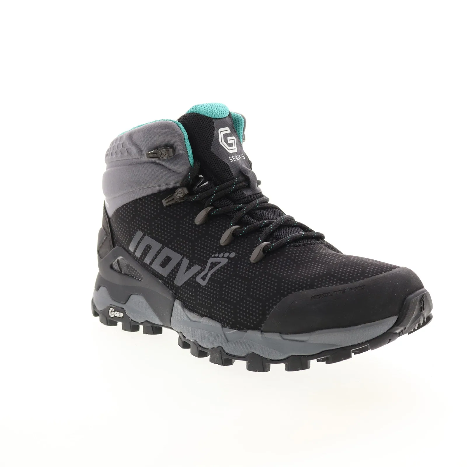 Inov-8 Roclite Pro G 400 GTX 000951-BKTL Womens Black Canvas Hiking Boots Sleek Style