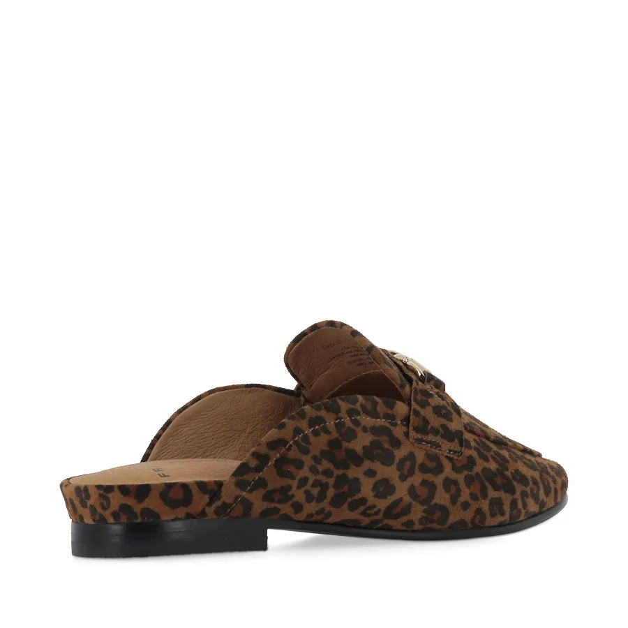 GRACE - LEOPARD PRINT SUEDE professional athletes buckle - up style
