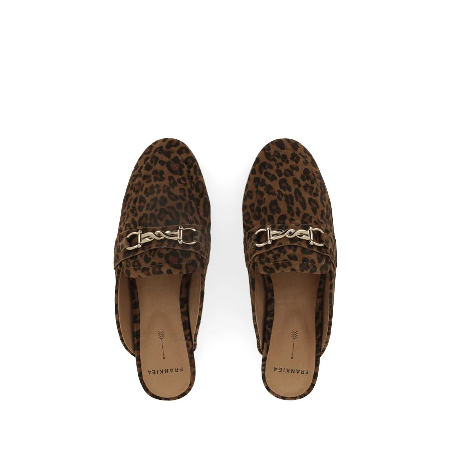 GRACE - LEOPARD PRINT SUEDE sophisticated adults Narrow