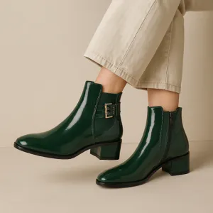 LE SANSA ROMY BOTTLE GREEN Slip-on