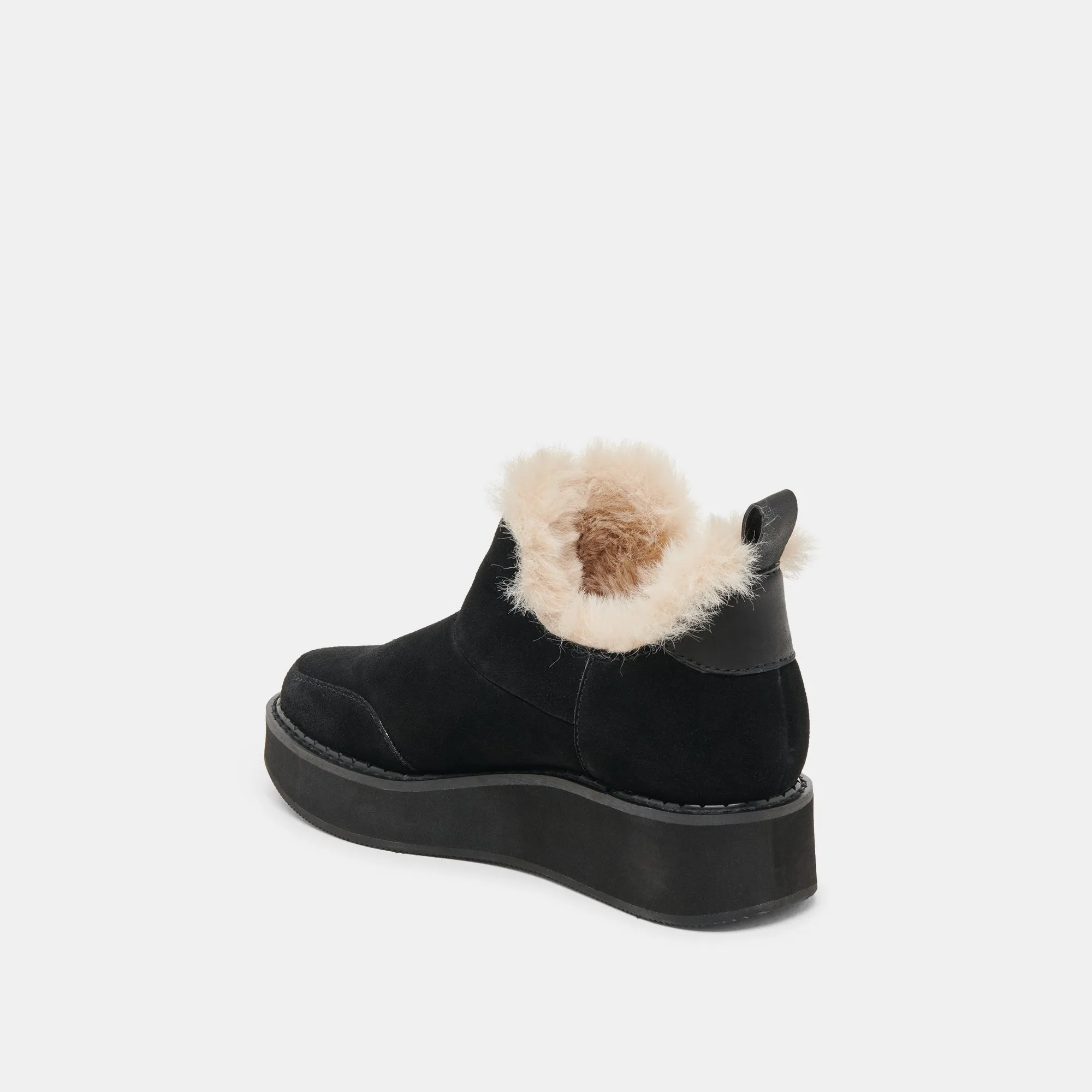 Soft And Supportive ARDY PLUSH H2O BOOTIES ONYX SUEDE