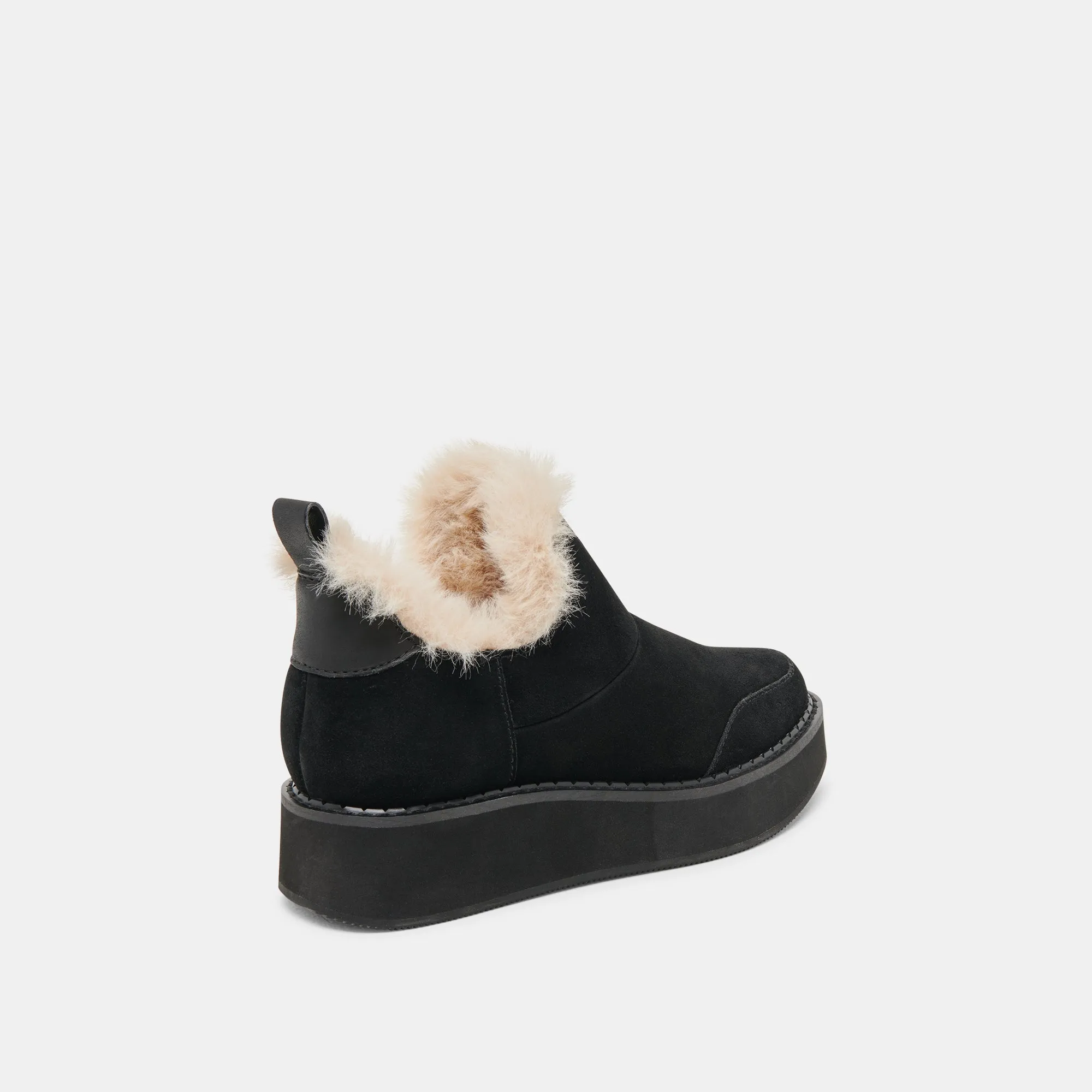 ARDY PLUSH H2O BOOTIES ONYX SUEDE Sleek Profile Cushion Build