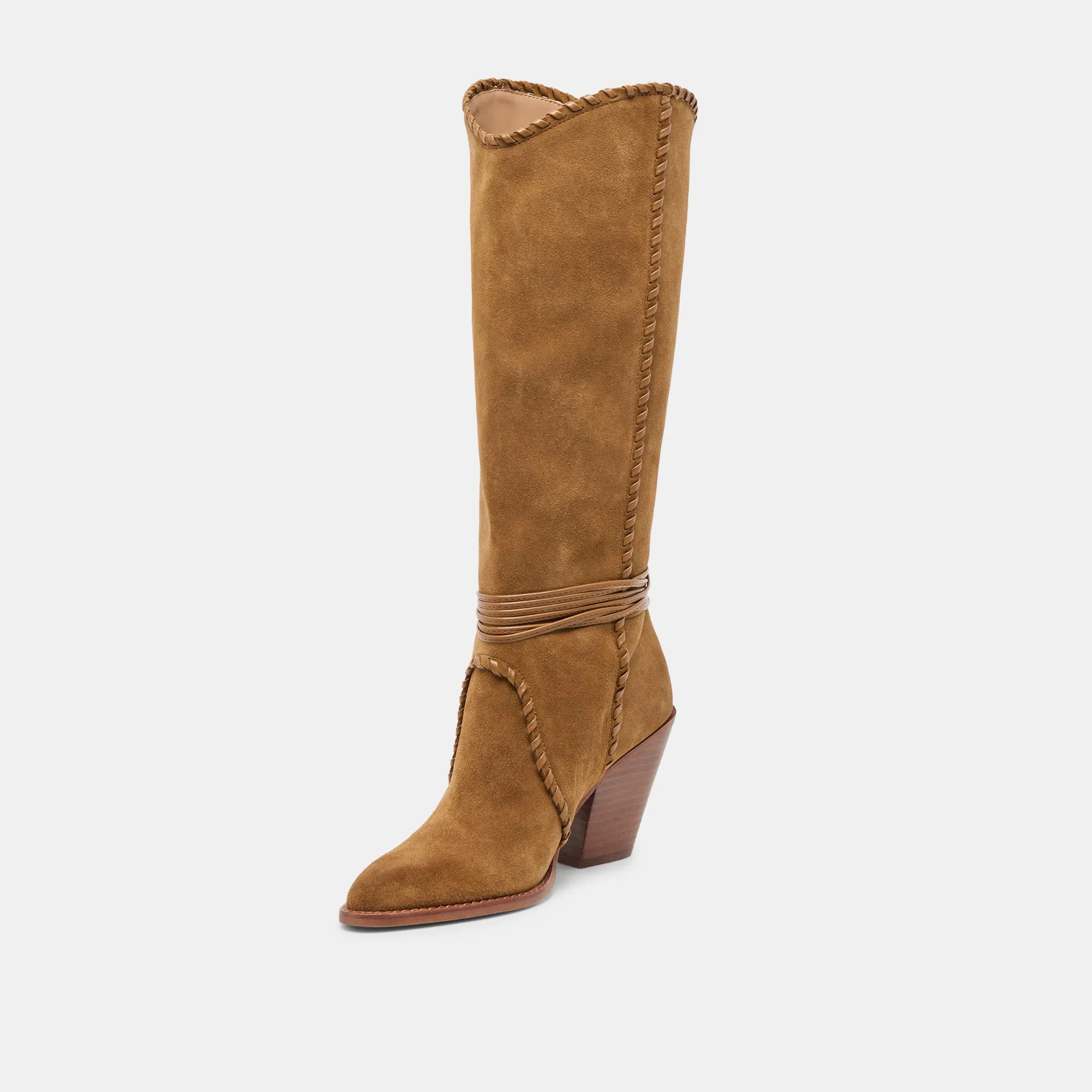 Trail Use Protective Gear JODY BOOTS LT BROWN SUEDE
