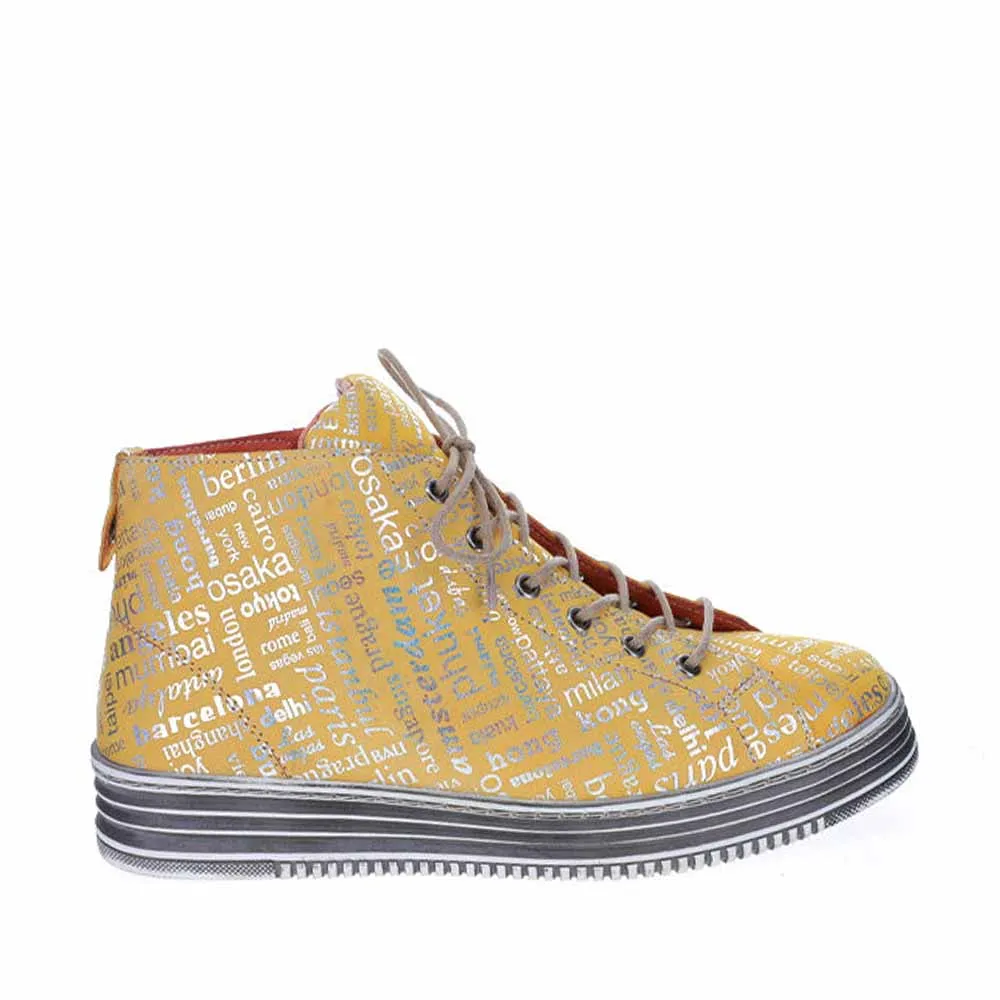 LE SANSA VIVID MUSTARD PRINT Breathable Design