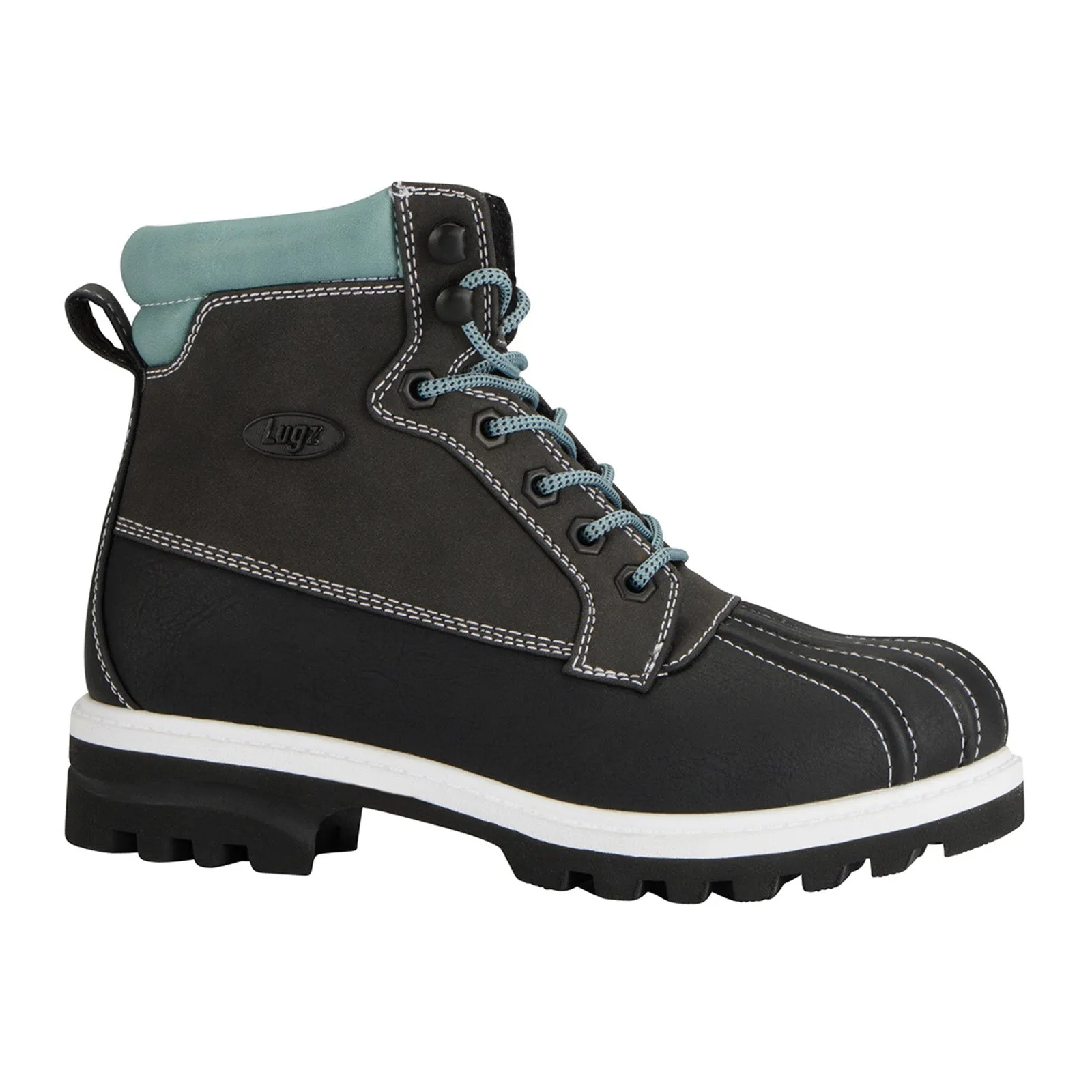Athletic Wear Lugz Mallard WMALLGV-0100 Womens Black Synthetic Lace Up Casual Dress Boots