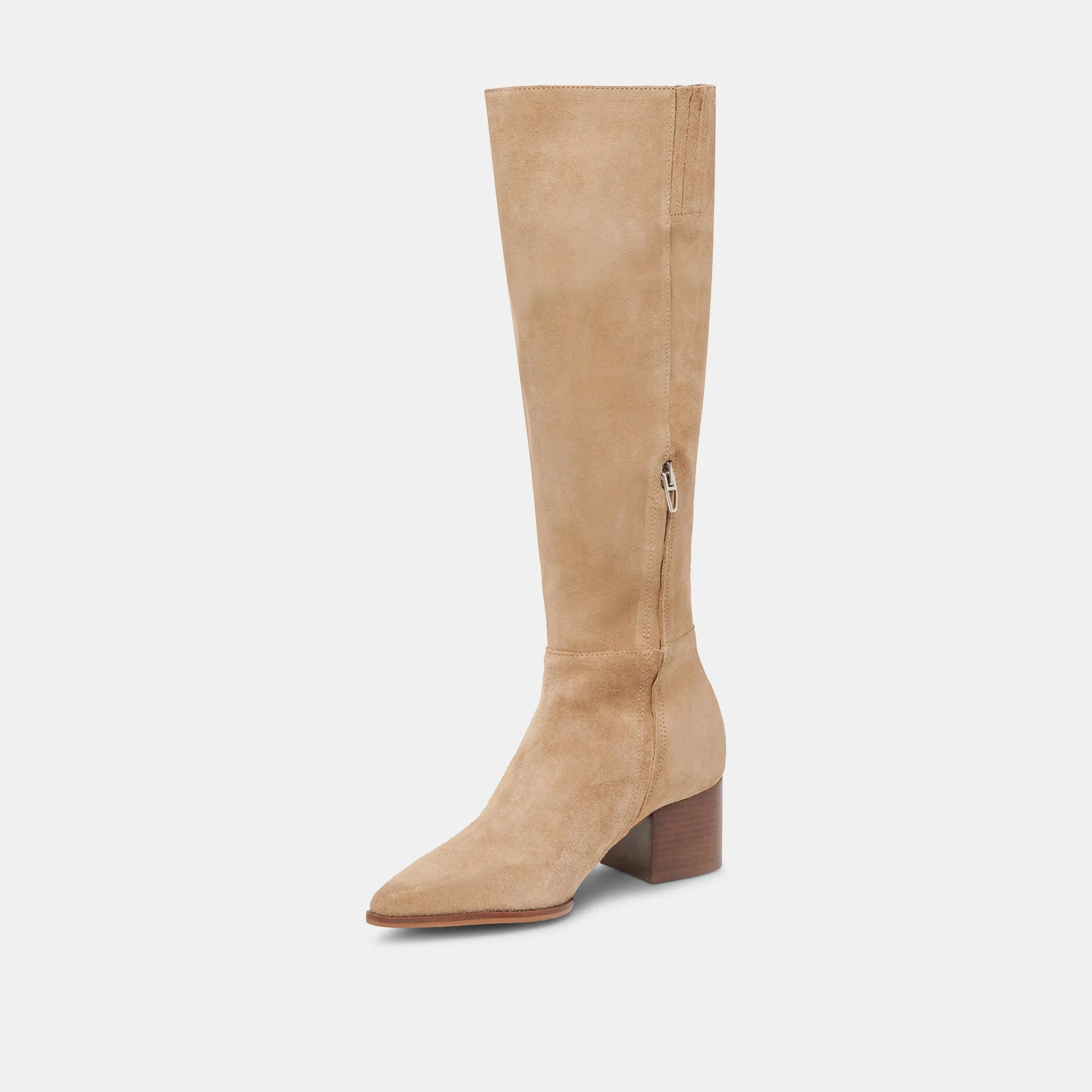 KIRSON WIDE CALF BOOTS MUSHROOM SUEDE Equestrian
