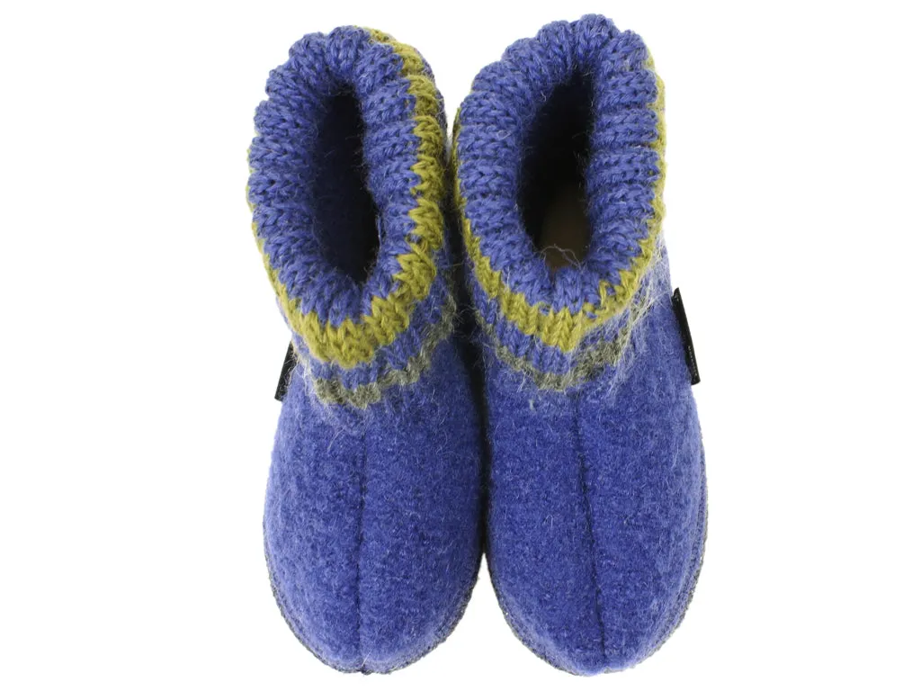 Work Life Foot Ease Haflinger Children's slippers Paul Ink Blue