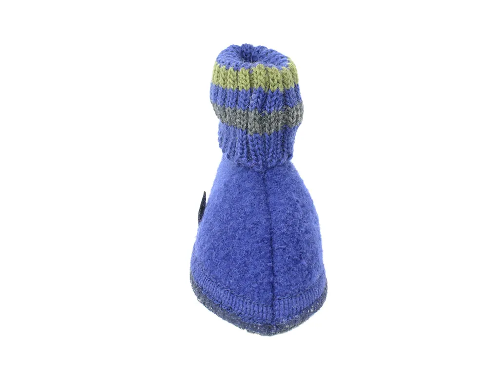 Haflinger Children's slippers Paul Ink Blue Workout