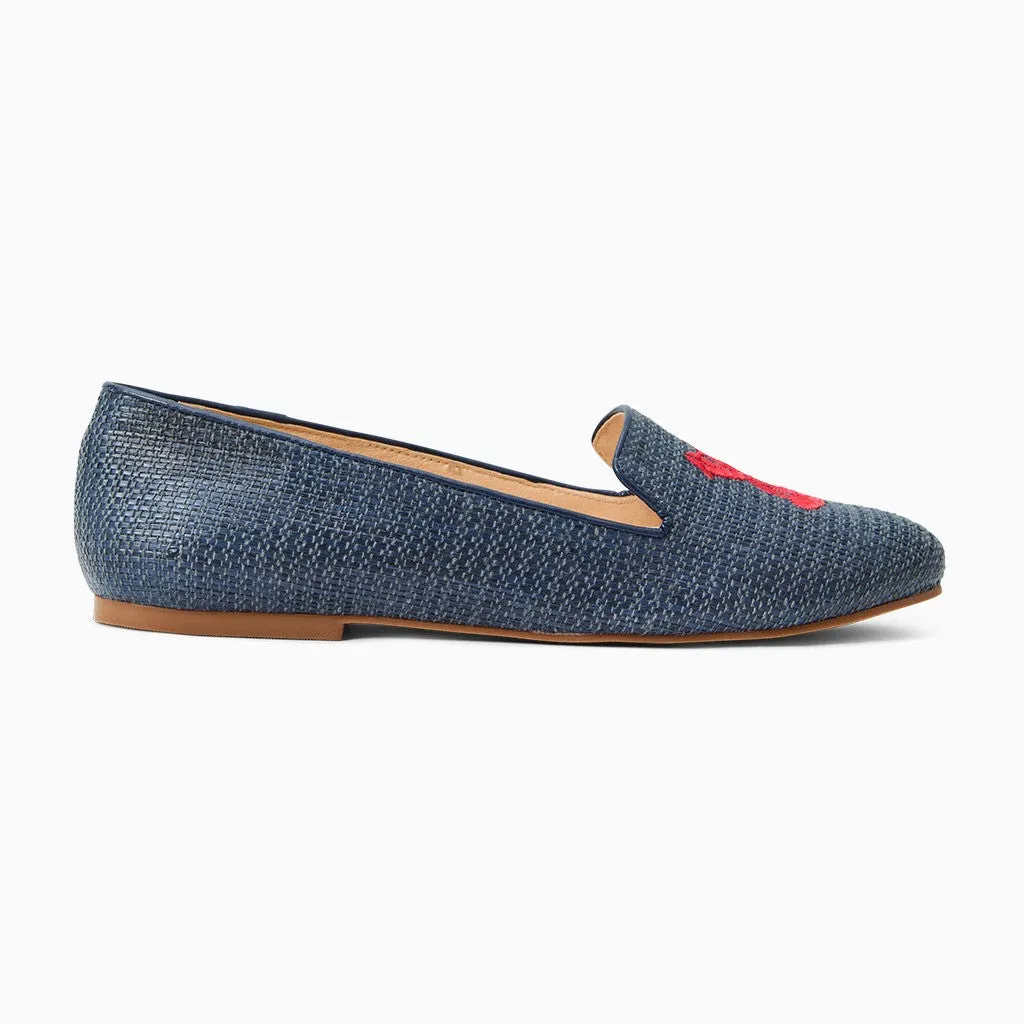 Lobster Embroidered Loafer Flexibility Feature
