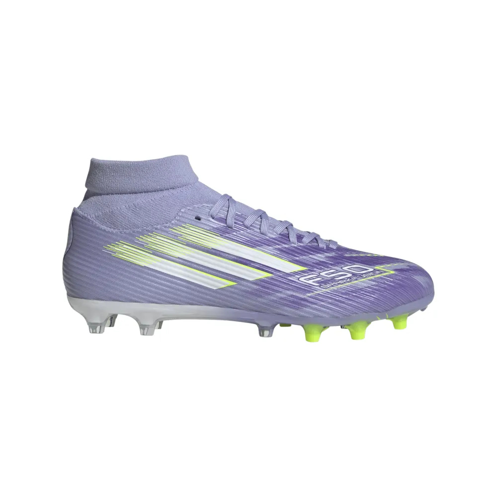 Shiny Adidas F50 Women's Sparkfusion League FG/AG Football Boots (Violet Tone/Lucid Lemon/Purple Rush)