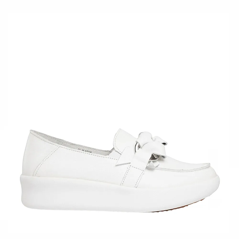 ALFIE & EVIE MAFIA WHITE Low Top Shine Tone