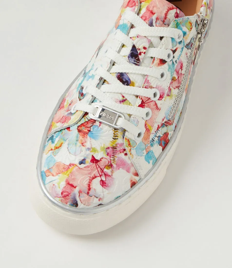 ZIERA PAMELA WHITE FLORAL EMBOSSED Heat Guard Casual Move