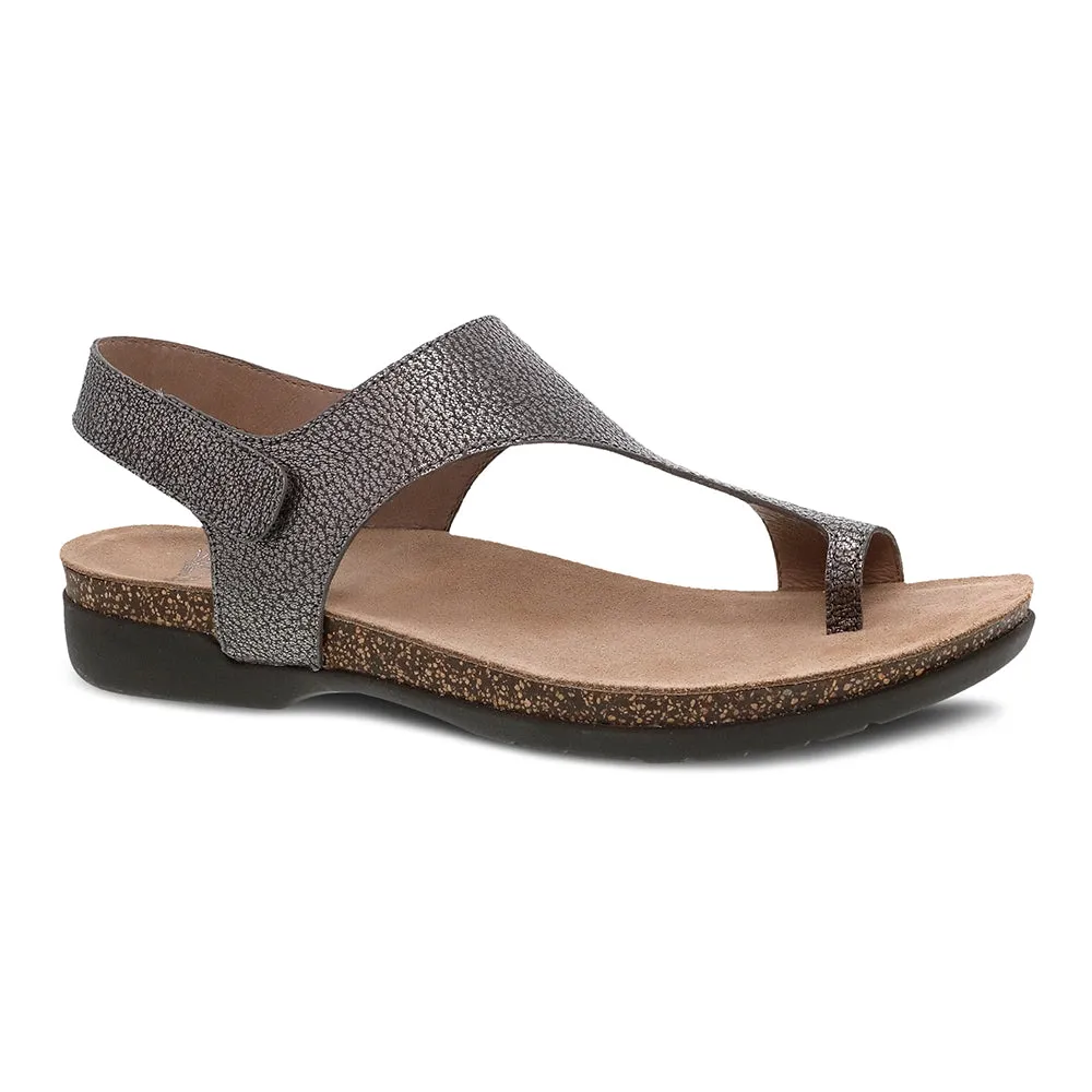 Dad Pick Joint Care Reece T-Strap Slingback Sandal - Pewter Metallic
