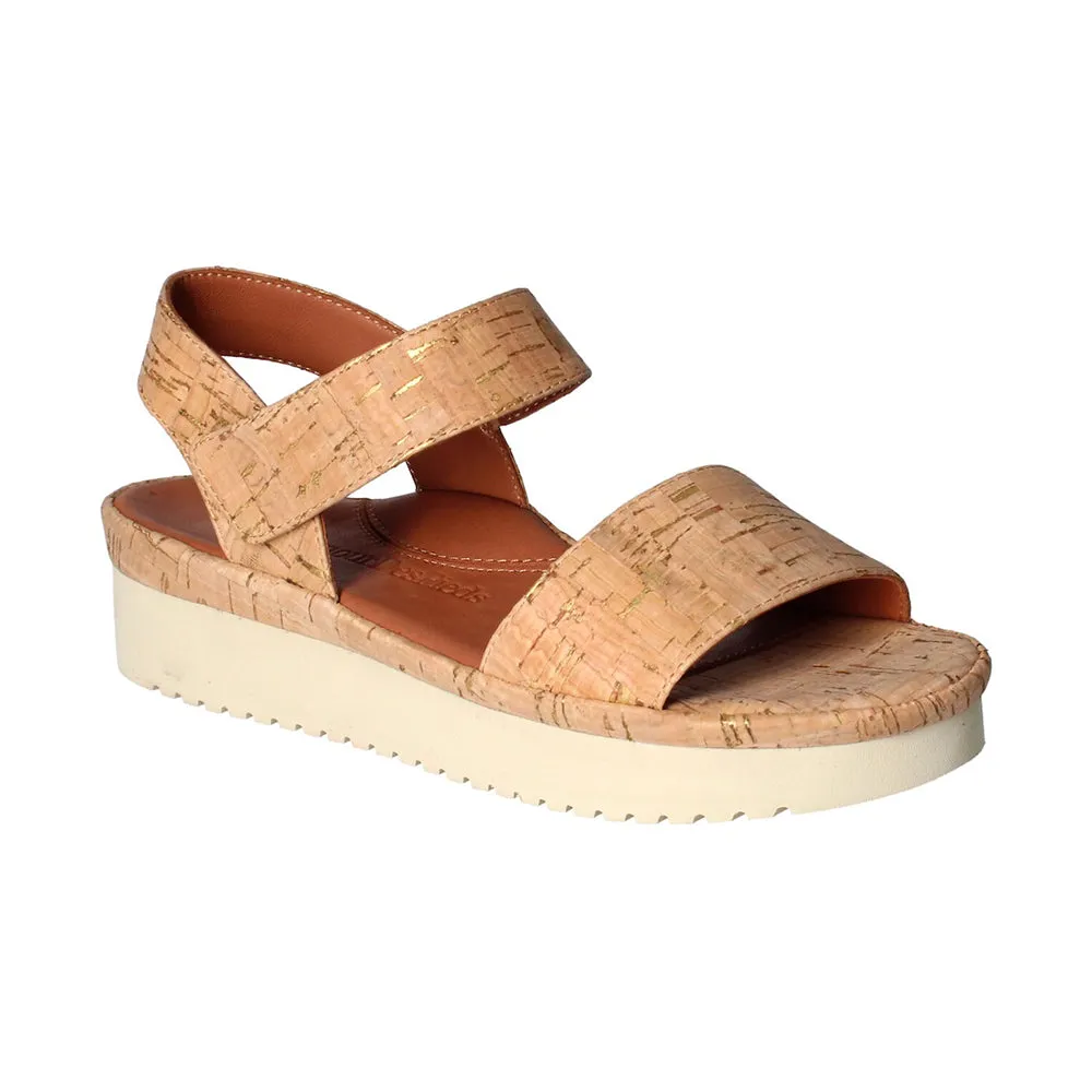 Abrilla Sandal - Natural Gold Cork Dust Guard