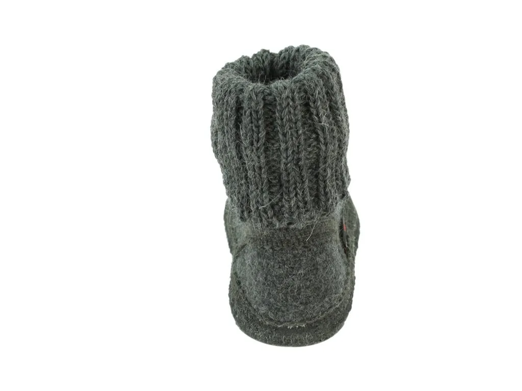 Hill Tough Summer Heat Haflinger Children's slippers Karl Anthracite