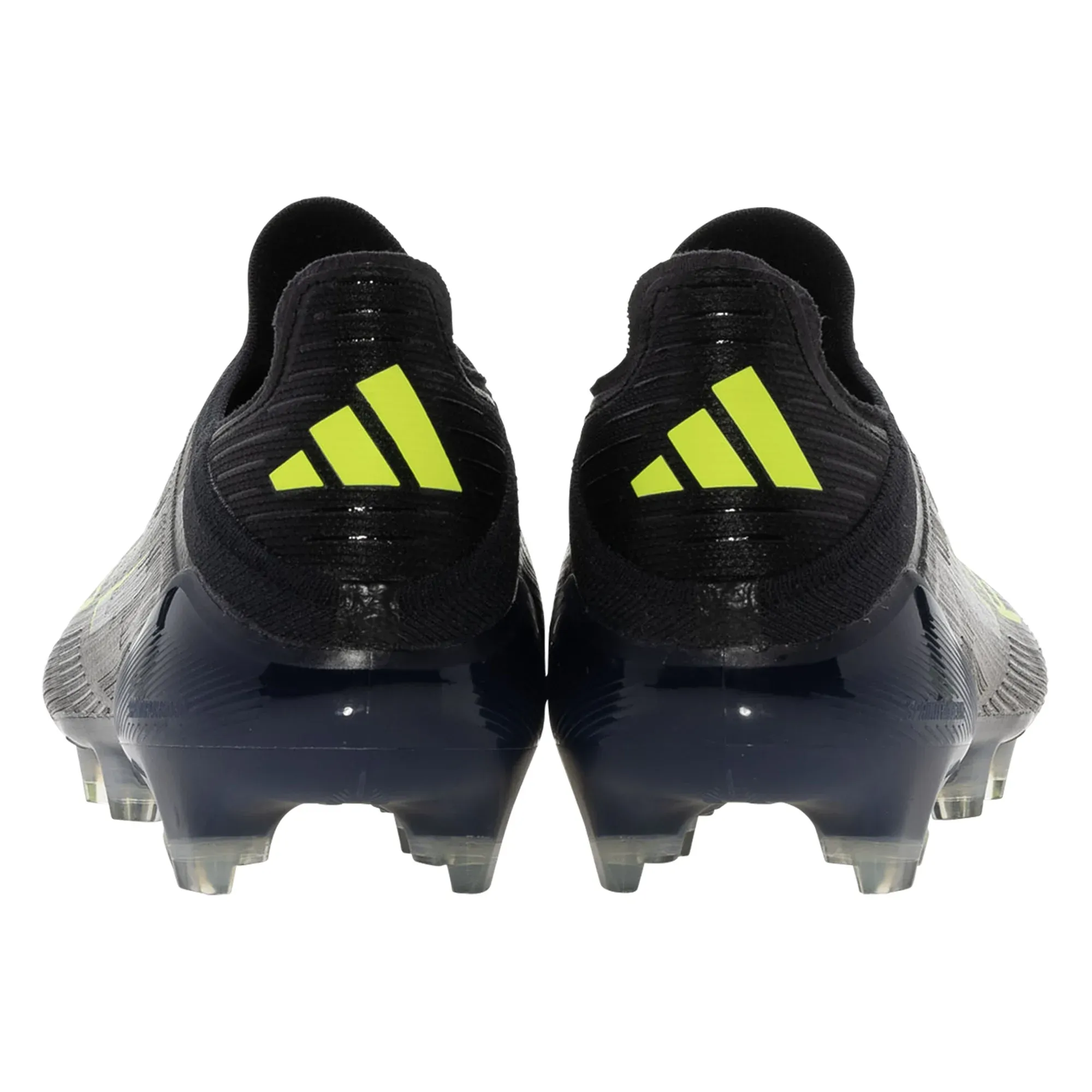 adidas F50 Elite Laceless Firm Ground Soccer Cleats (Black/Iron Metallic/Lucid Lemon) Pro Performance