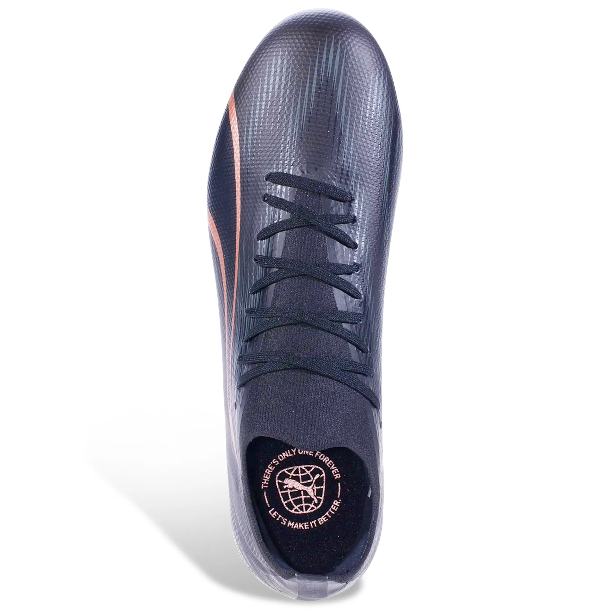 Toe Control Tactical Move Puma Ultra Match FG/AG Soccer Cleats (Puma Black/Copper Rose)