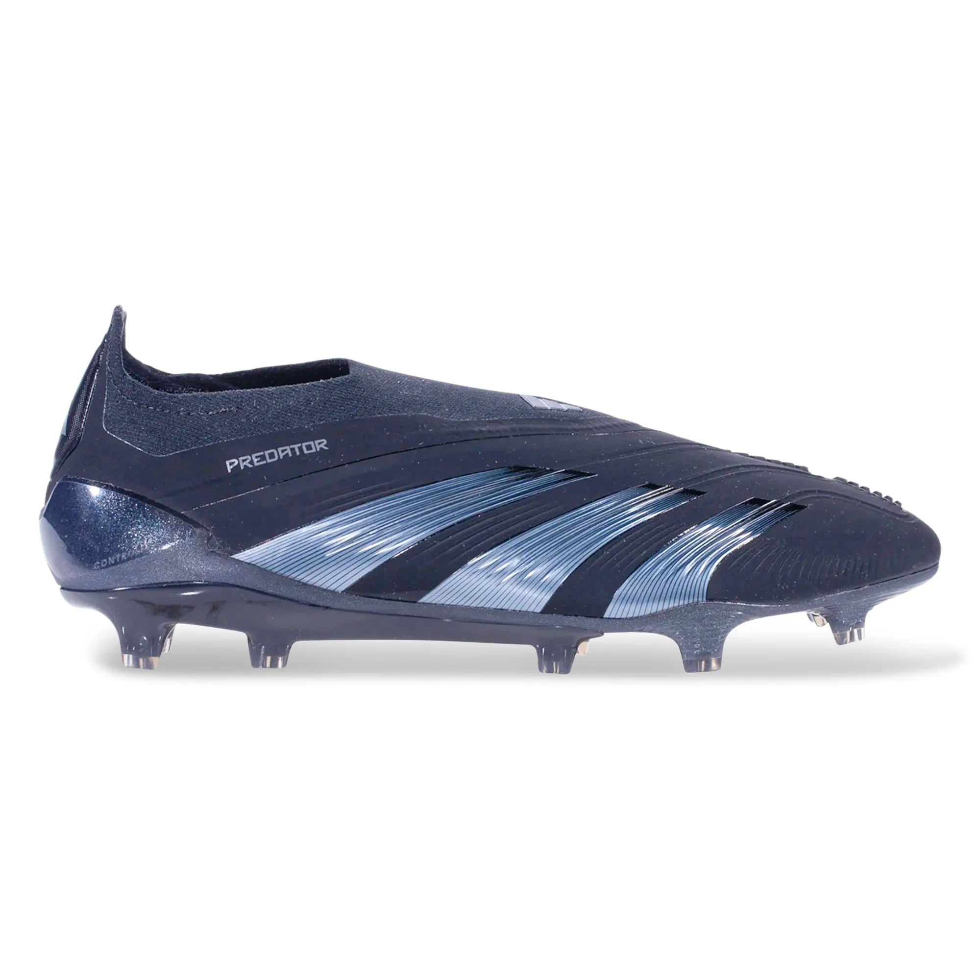 High Speed Sharp Focus adidas Predator Elite LL Firm Ground Soccer Cleats (Black/Black)