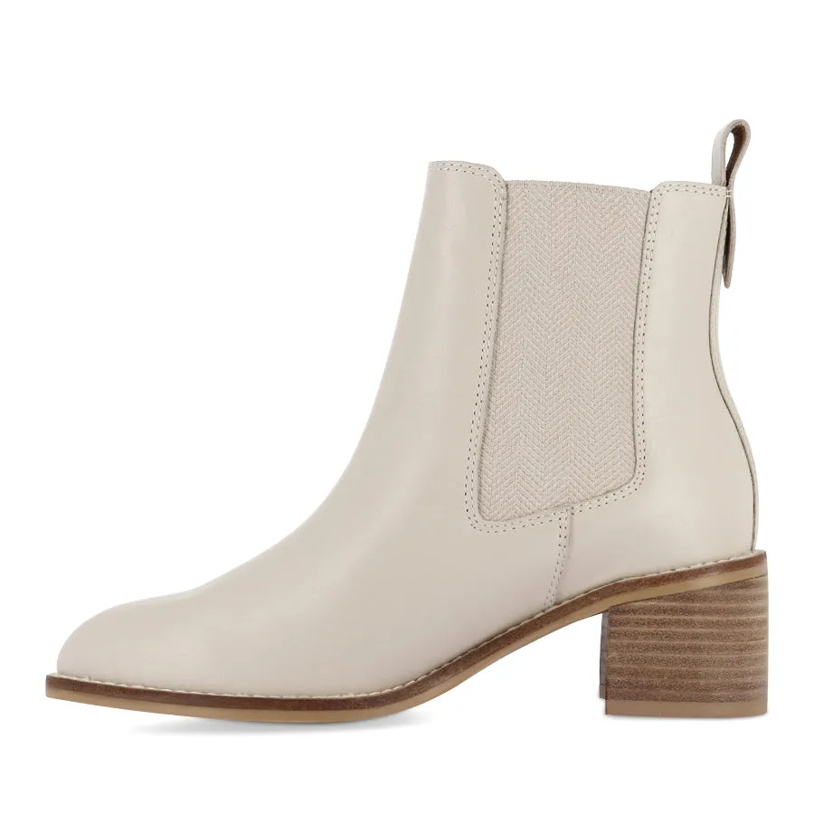 LIBERTY - ECRU LEATHER mountain boots